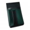 Číšnické pouzdro, kapsa s barevným prvkem - koženka, tmavě zelená