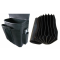 Lederset :: Ganzlederbörse (schwarz) + Kellnerbox - Feuerzeug und Öffner