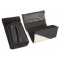Leather set :: pocketbook (white/black) + holster