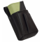 Leather set :: pocketbook (olive green/black) + holster