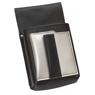  Waiter’s holster, pouch with a colour element - artificial leather, red