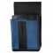 Čašnícke puzdro, vrecko s farebným prvkom - koženka, modrá