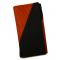 Leather waiter’s purse - striped orange/black