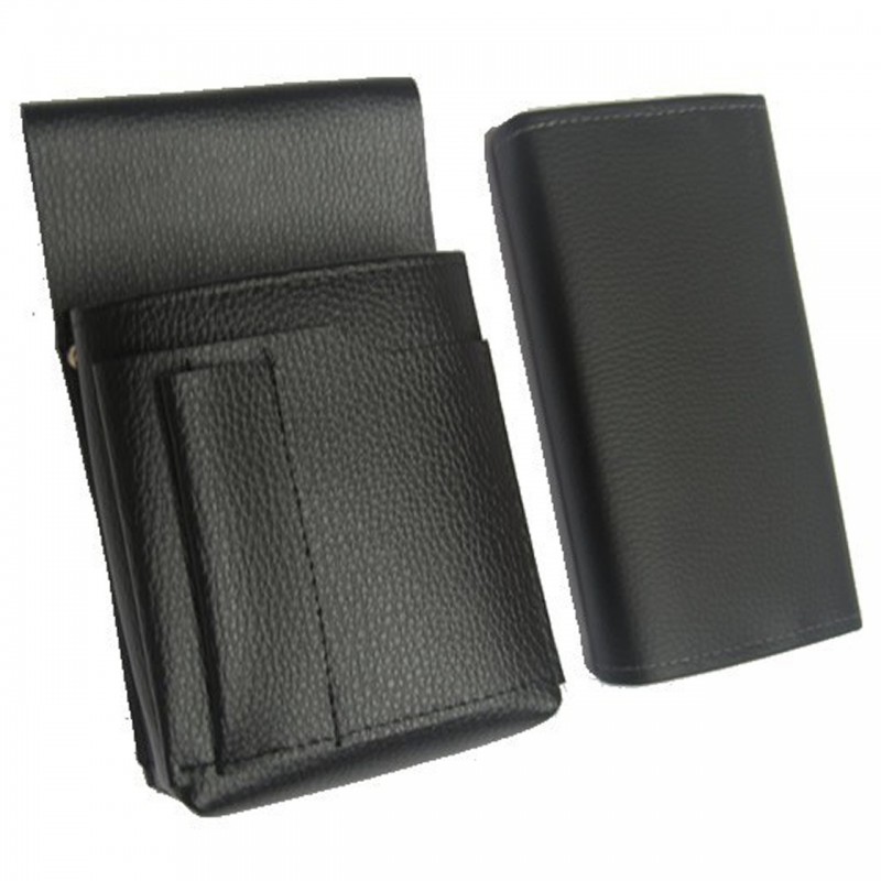 Waiter’s kit - wallet (black, imitation leather, 2 zippers) and holster New Barex
