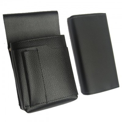Číšnická sada - peněženka (černá, imitace kůže, 2 zipy) a pouzdro New Barex