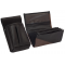 Leather set :: pocketbook (brown/black) + holster