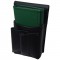 Lederkomplett :: Brieftasche (dunkelgrün) + Kellnertasche
