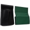 Leather set :: pocketbook (dark green) + holster 