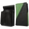 Leather set :: pocketbook (green/black) + holster