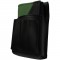 Kožený komplet :: peňaženka (zelená/čierna) + púzdro