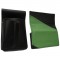 Kožený komplet :: peňaženka (zelená/čierna) + púzdro