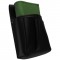 Leather set :: pocketbook (green) + holster