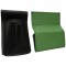 Lederkomplett :: Brieftasche (grün) + Kellnertasche