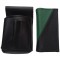 Lederkomplett :: Brieftasche (dunkelgrün/schwarz) + Kellnertasche