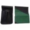 Kožený komplet :: peňaženka (tmavo zelená/čierna) + púzdro