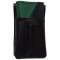 Kožený komplet :: peňaženka (tmavo zelená/čierna) + púzdro