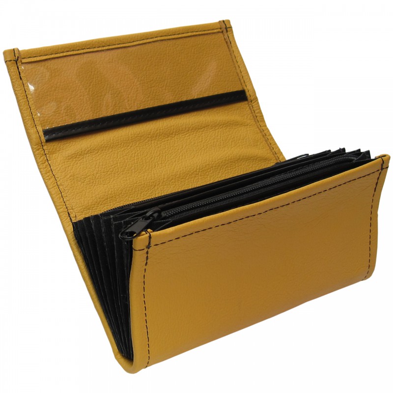 Leather waiter’s purse - Yellow